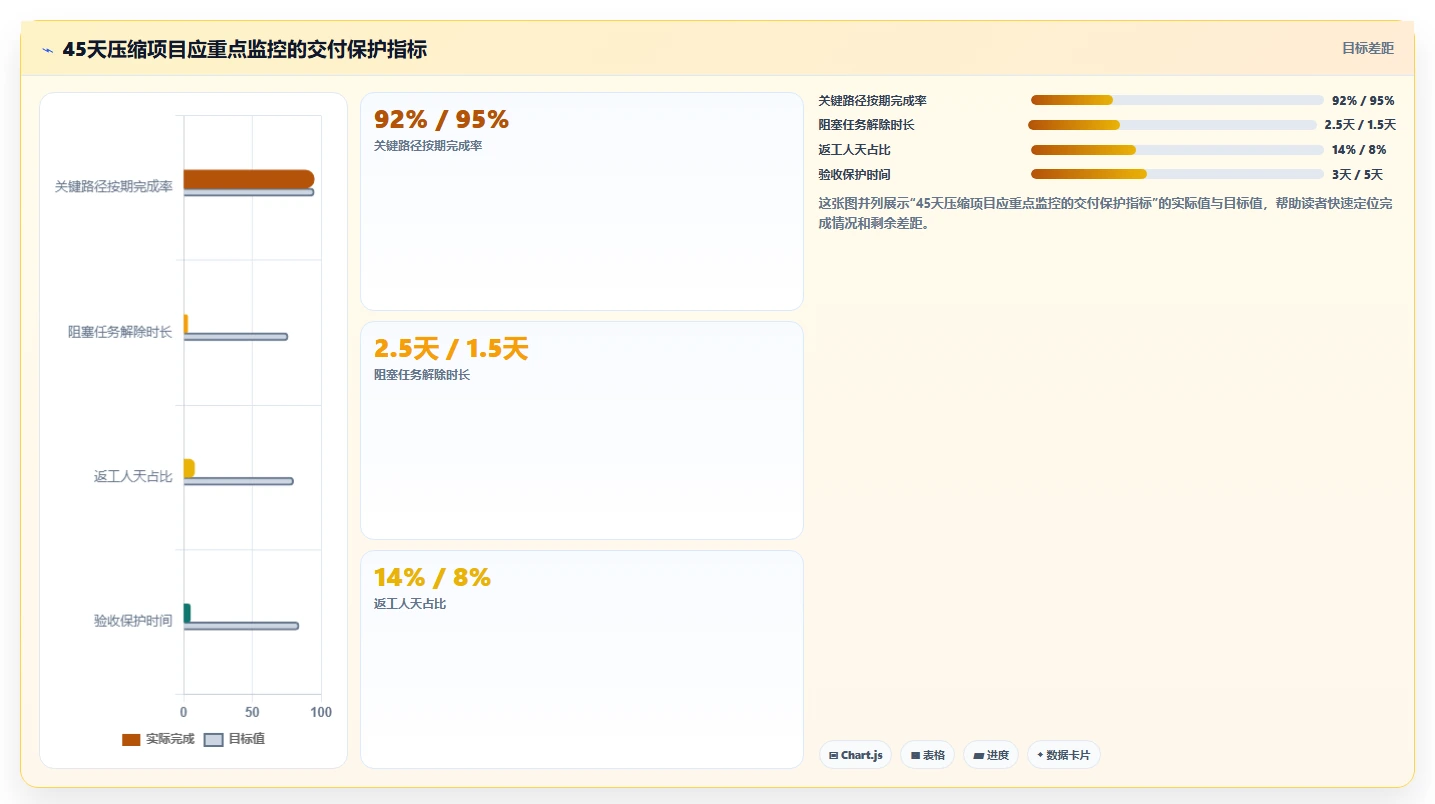 5个惊人的项目时间管理案例:如何将90天工期缩短至45天?