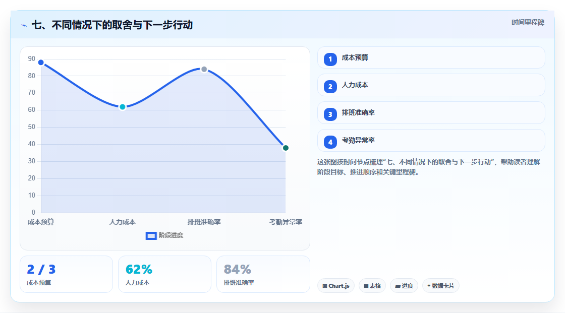 七、不同情况下的取舍与下一步行动