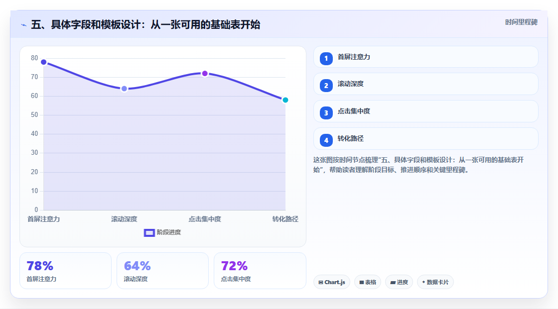 五、具体字段和模板设计:从一张可用的基础表开始