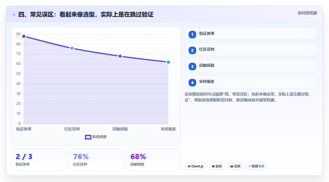 四、常见误区：看起来像选型，实际上是在跳过验证