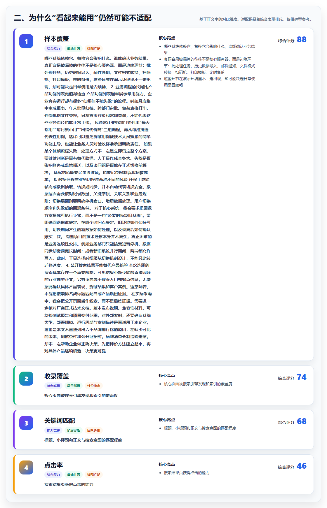 二、为什么“看起来能用”仍然可能不适配