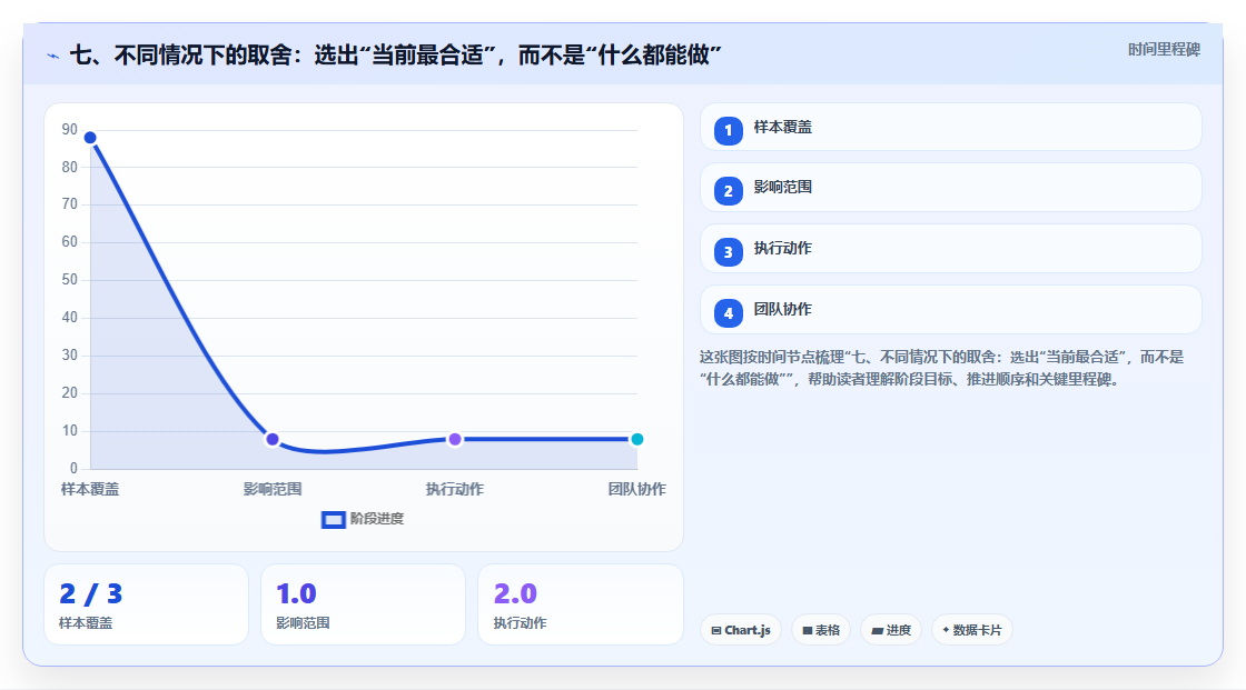 七、不同情况下的取舍：选出“当前最合适”，而不是“什么都能做”