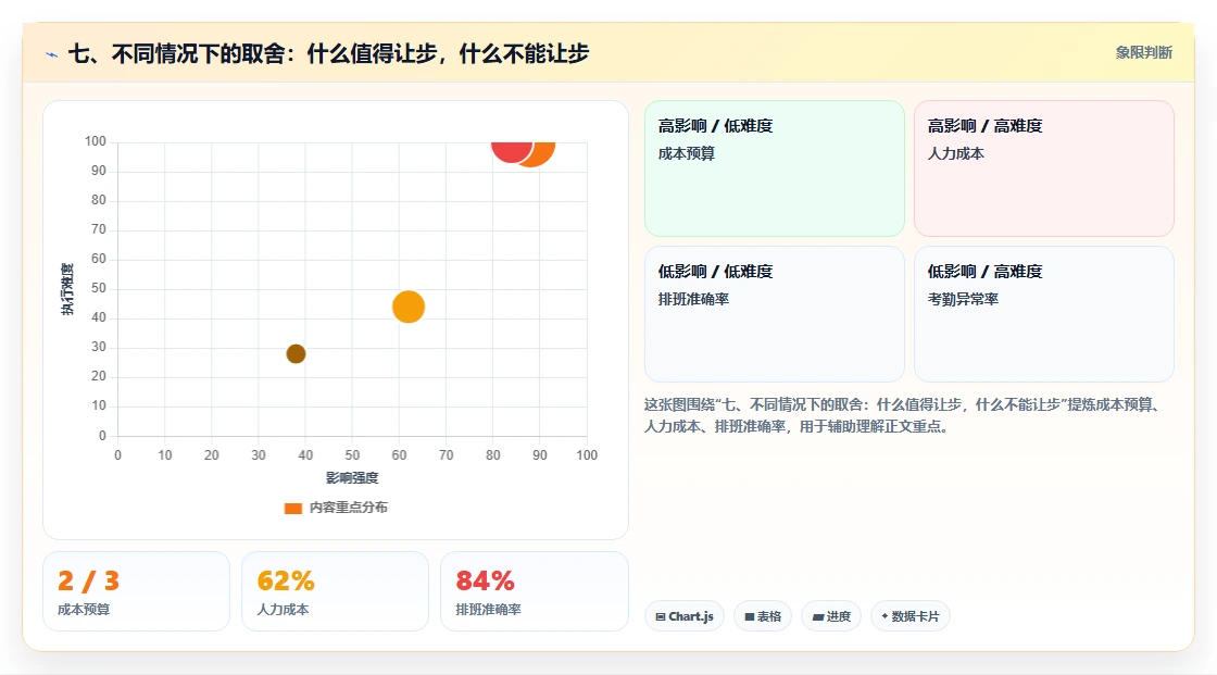 七、不同情况下的取舍：什么值得让步，什么不能让步
