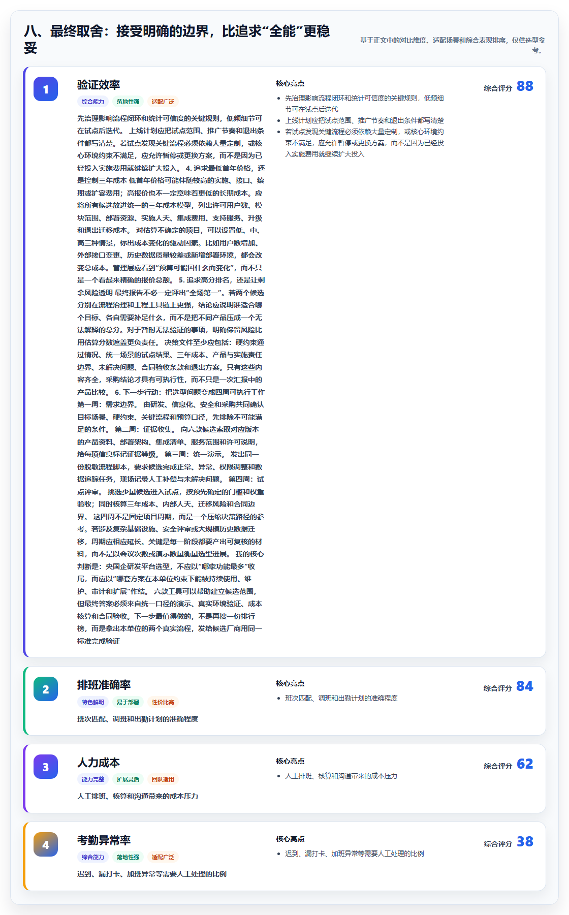 八、最终取舍：接受明确的边界，比追求“全能”更稳妥