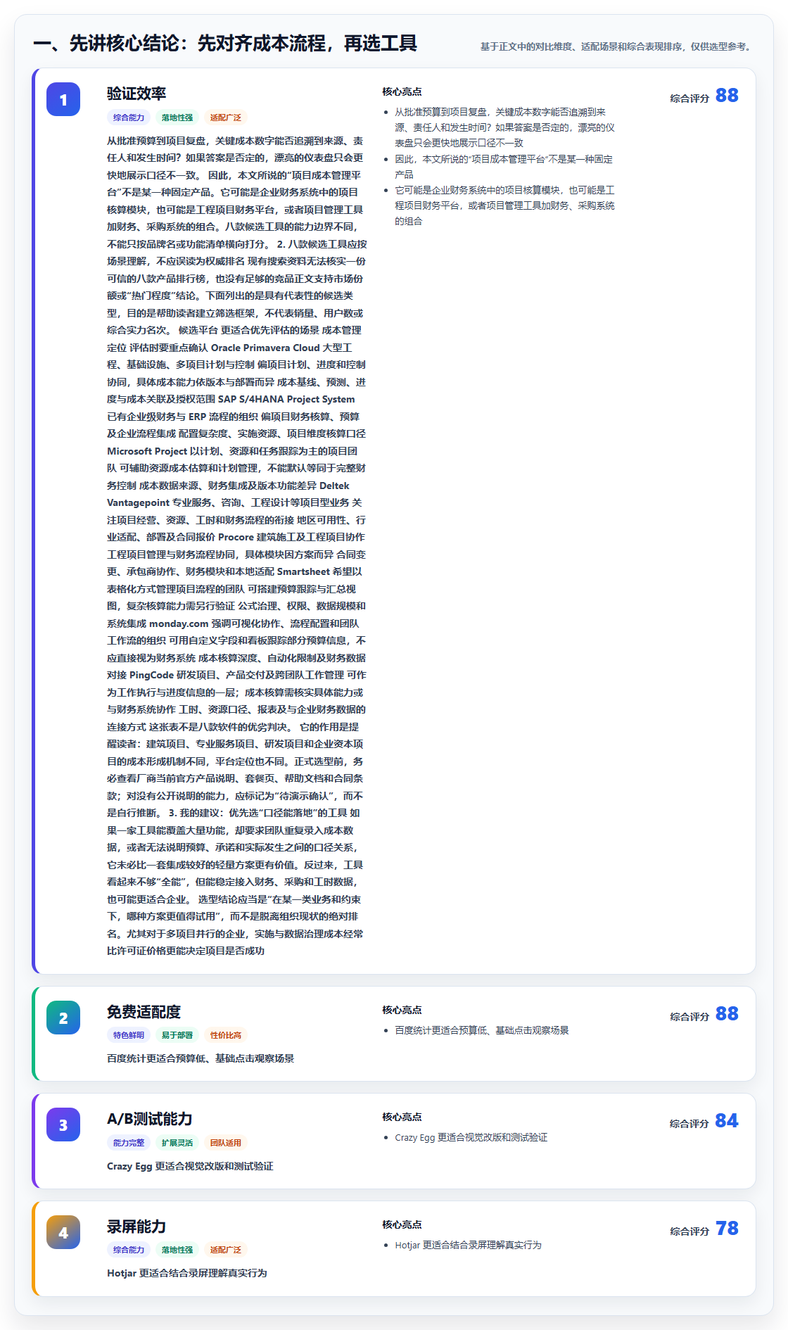 2026年项目成本管理平台大盘点：8款热门工具助力企业效率提升