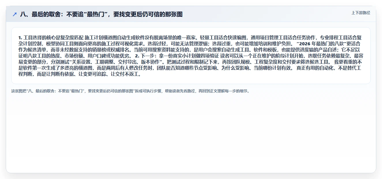八、最后的取舍：不要追“最热门”，要找变更后仍可信的那张图