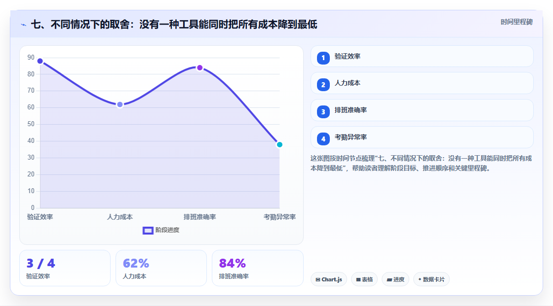 七、不同情况下的取舍:没有一种工具能同时把所有成本降到最低