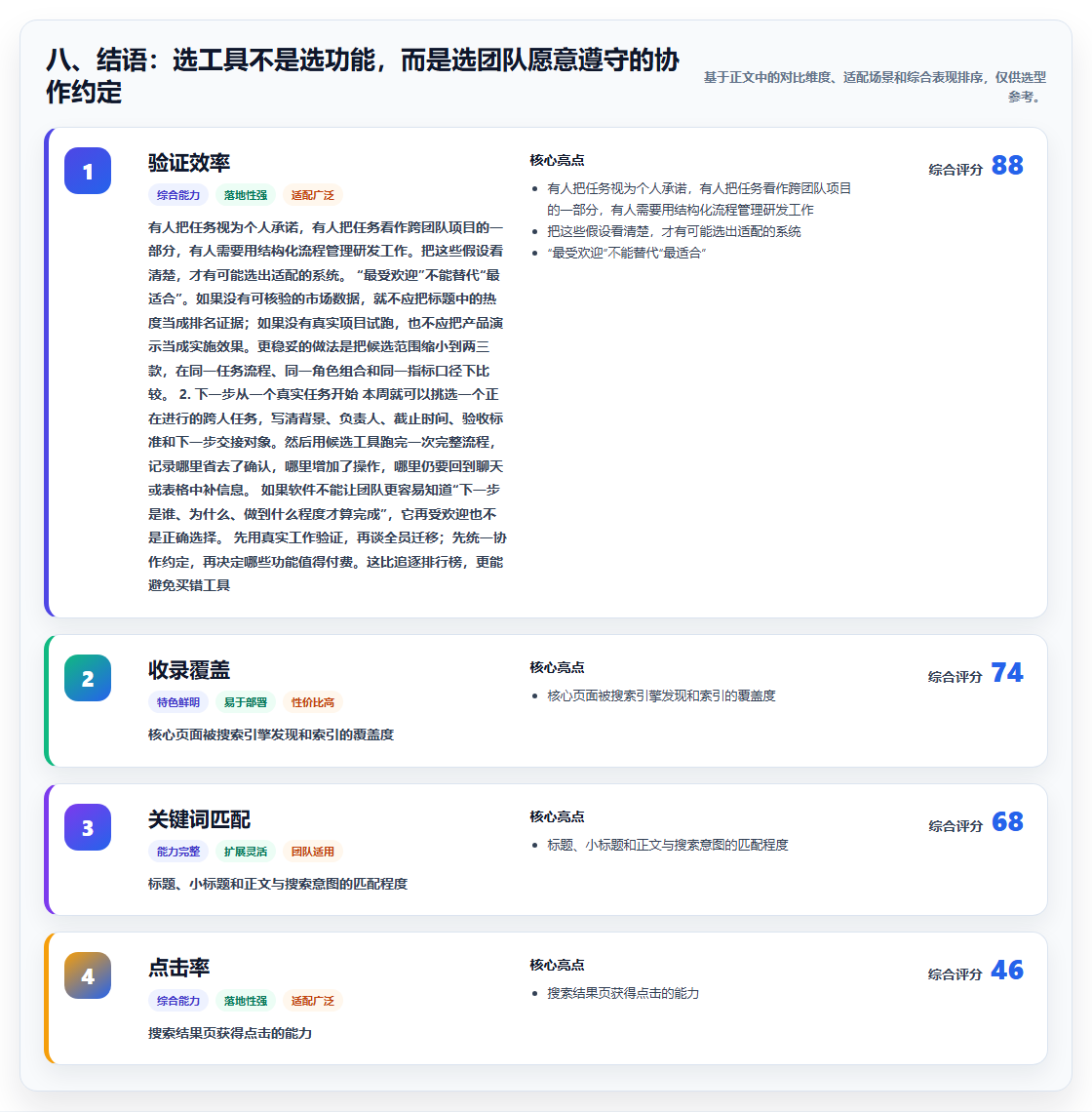 八、结语：选工具不是选功能，而是选团队愿意遵守的协作约定