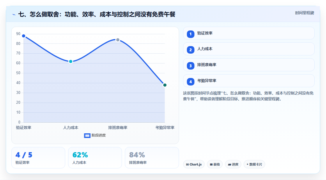 七、怎么做取舍:功能、效率、成本与控制之间没有免费午餐
