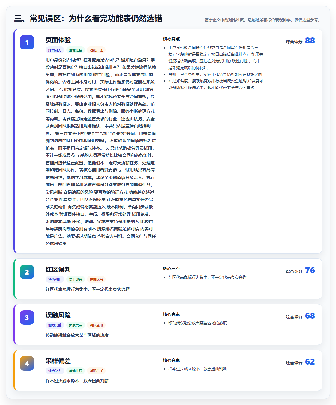 三、常见误区:为什么看完功能表仍然选错