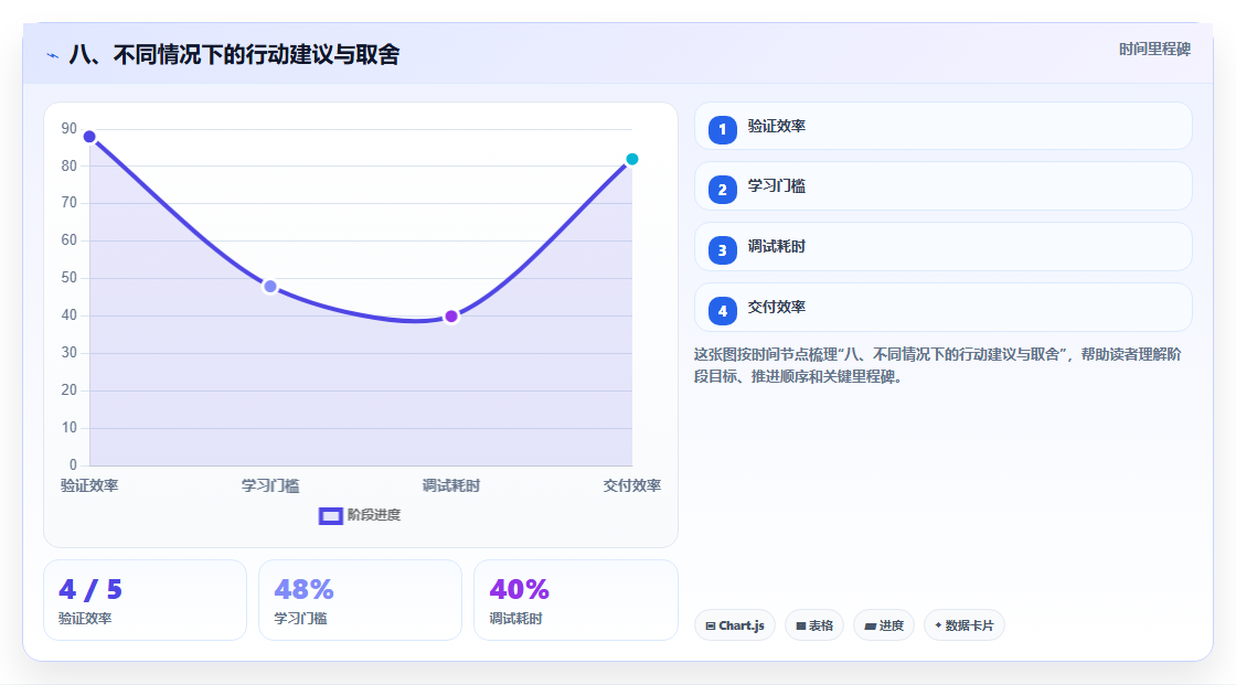 八、不同情况下的行动建议与取舍