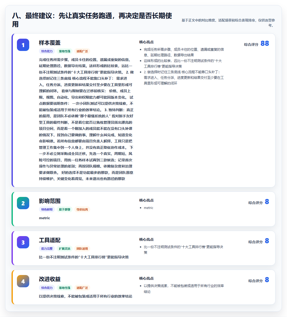 八、最终建议:先让真实任务跑通,再决定是否长期使用
