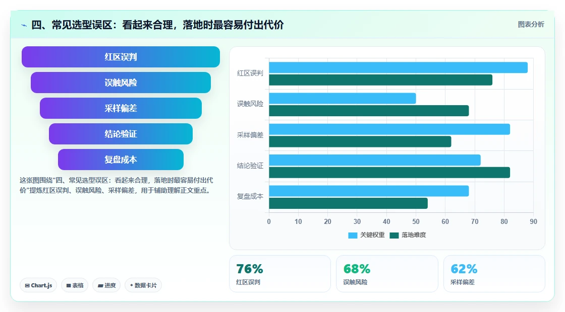 四、常见选型误区：看起来合理，落地时最容易付出代价