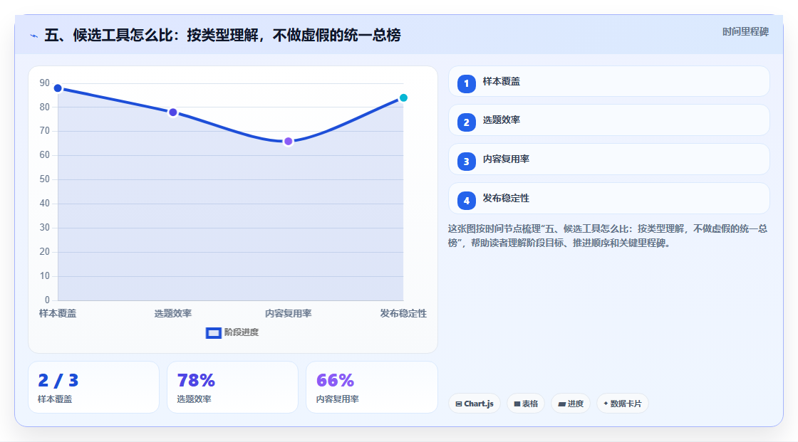 五、候选工具怎么比:按类型理解,不做虚假的统一总榜