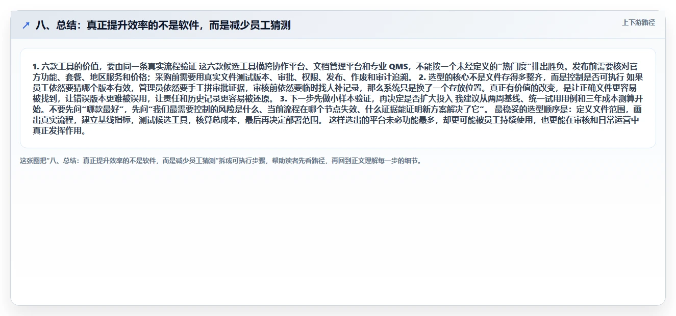八、总结:真正提升效率的不是软件,而是减少员工猜测