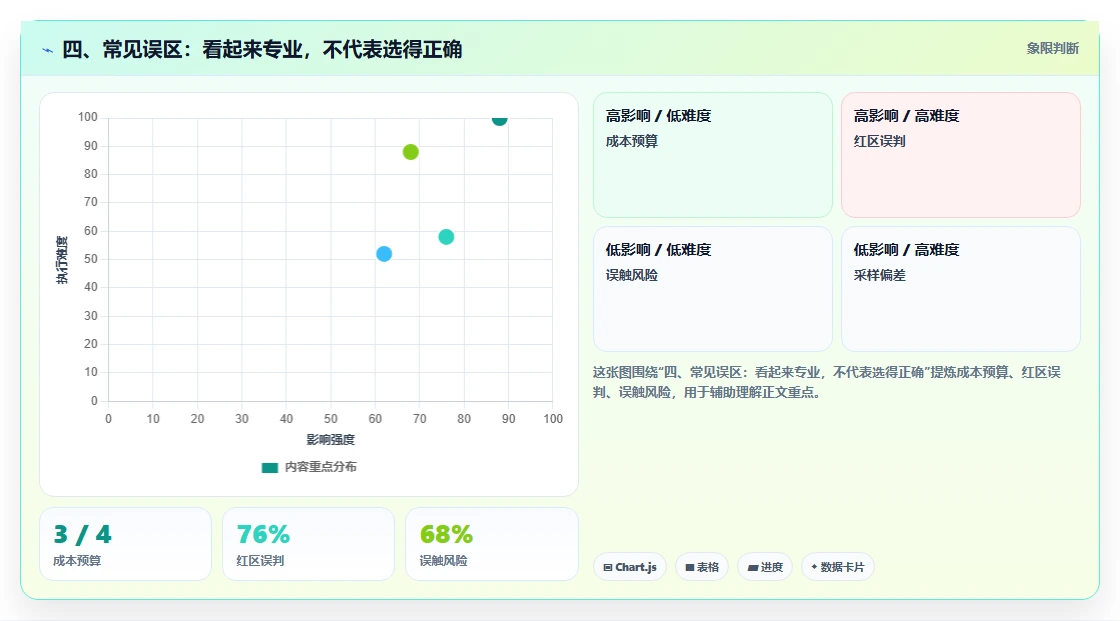 四、常见误区:看起来专业,不代表选得正确
