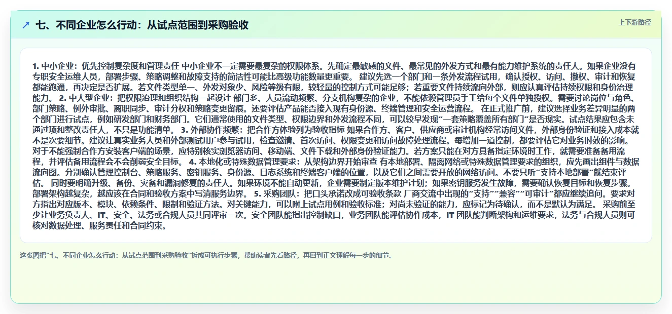 七、不同企业怎么行动:从试点范围到采购验收