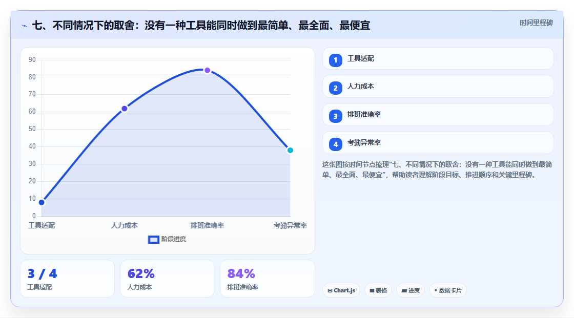 七、不同情况下的取舍:没有一种工具能同时做到最简单、最全面、最便宜