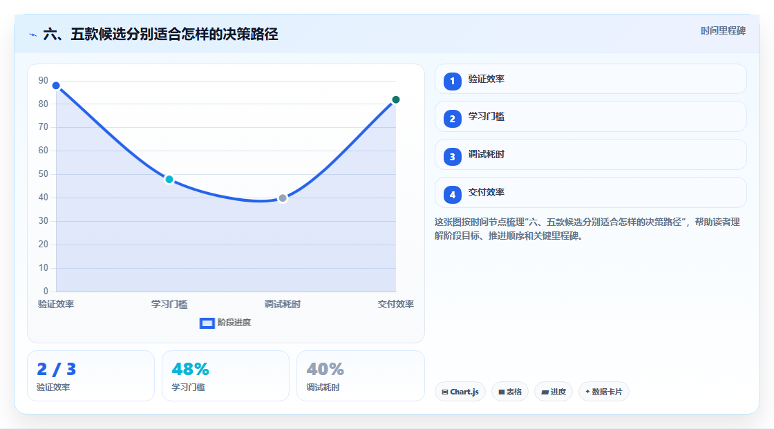 六、五款候选分别适合怎样的决策路径