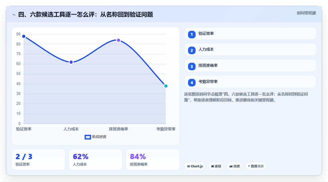 四、六款候选工具逐一怎么评:从名称回到验证问题