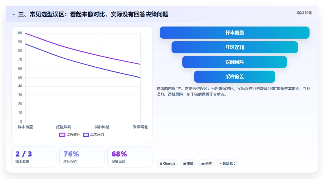 三、常见选型误区：看起来像对比，实际没有回答决策问题