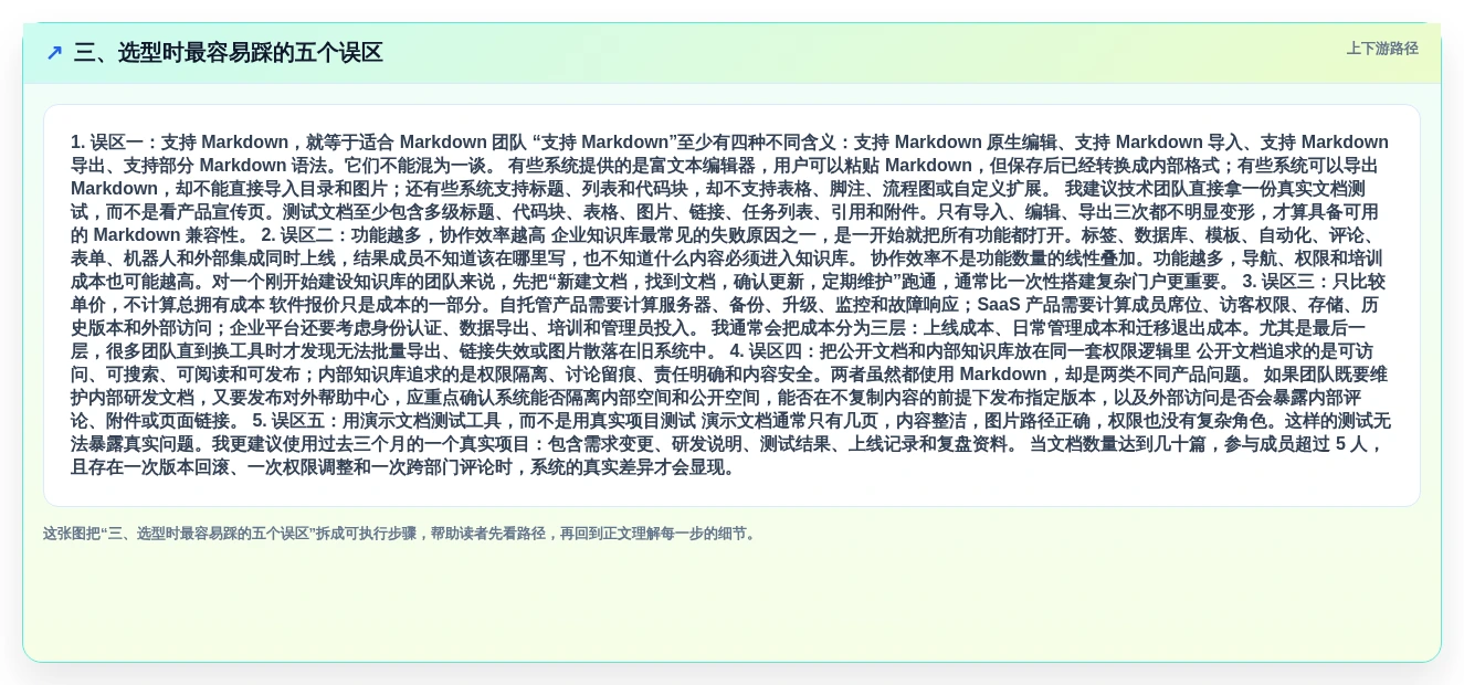 三、选型时最容易踩的五个误区