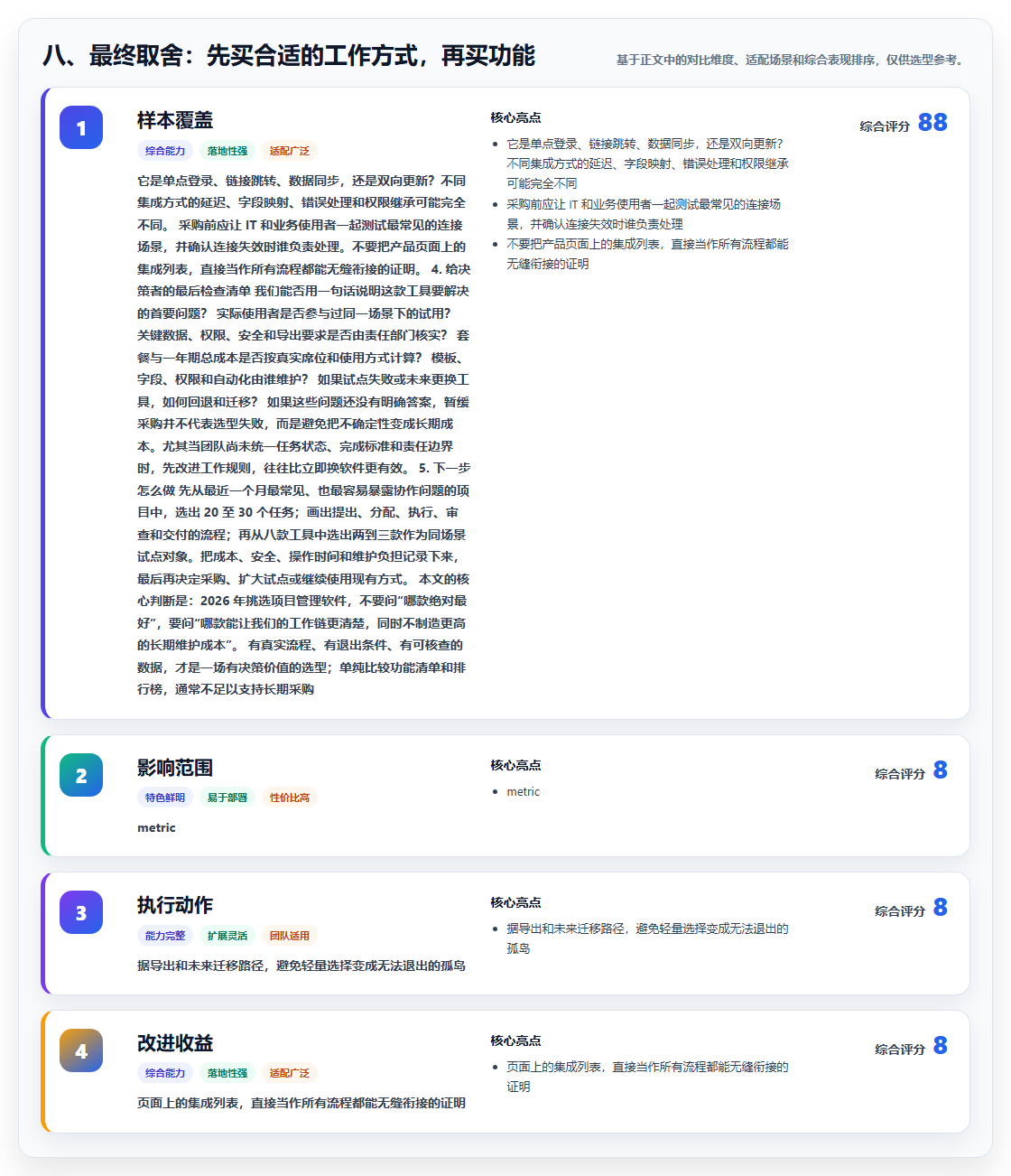 八、最终取舍:先买合适的工作方式,再买功能