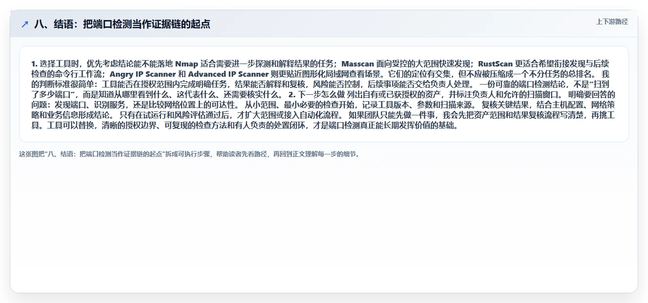 八、结语：把端口检测当作证据链的起点