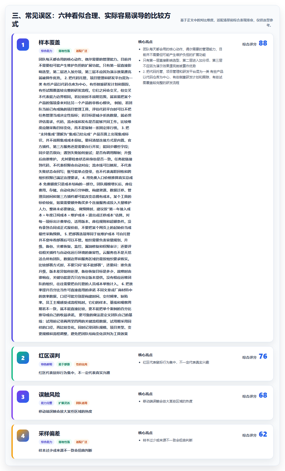 三、常见误区：六种看似合理、实际容易误导的比较方式