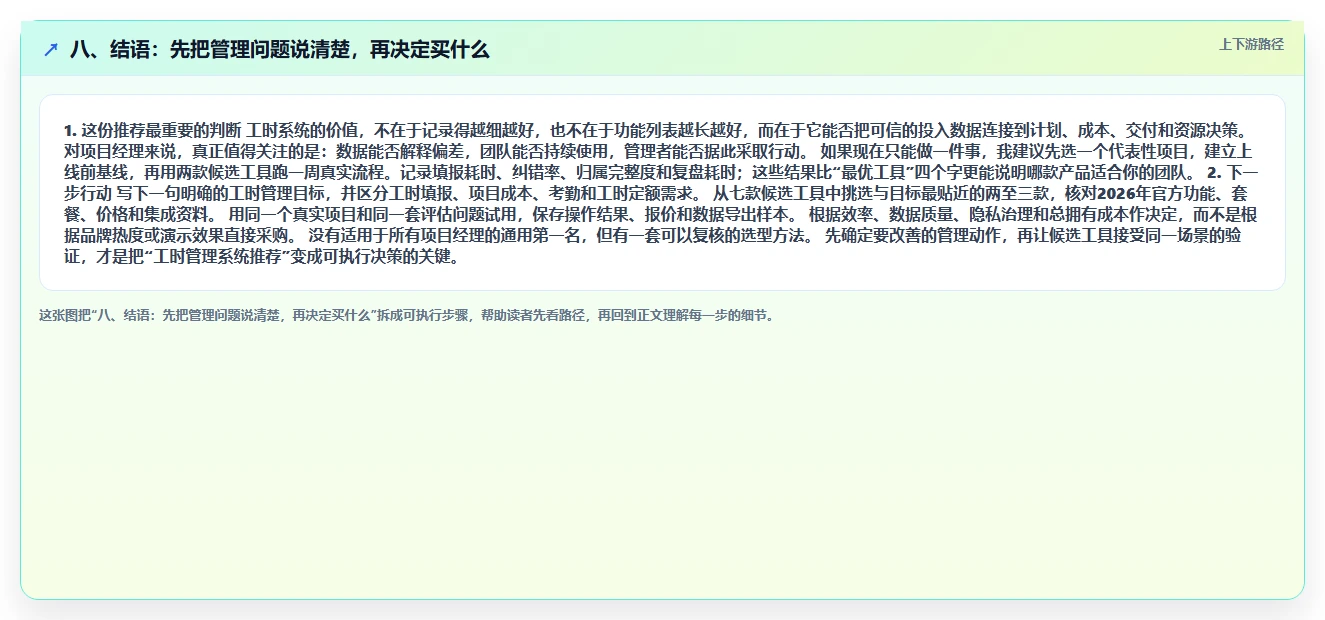 八、结语：先把管理问题说清楚，再决定买什么