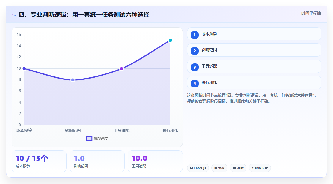 四、专业判断逻辑：用一套统一任务测试六种选择
