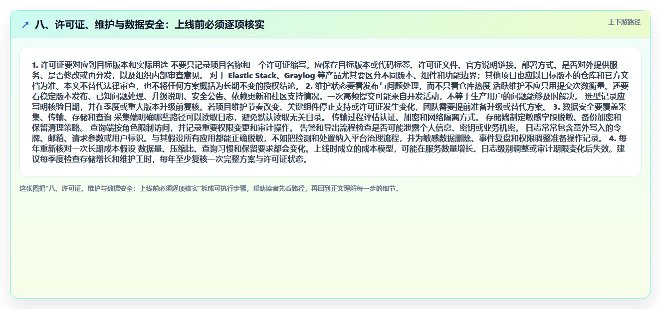 八、许可证、维护与数据安全：上线前必须逐项核实
