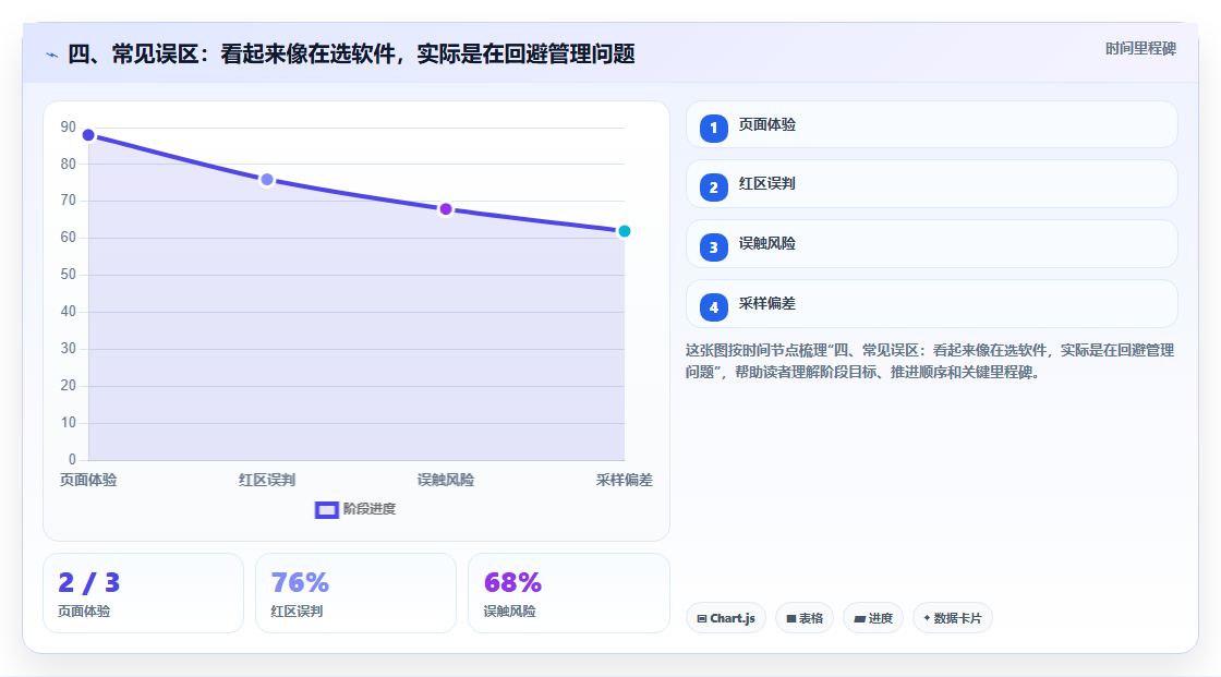四、常见误区：看起来像在选软件，实际是在回避管理问题