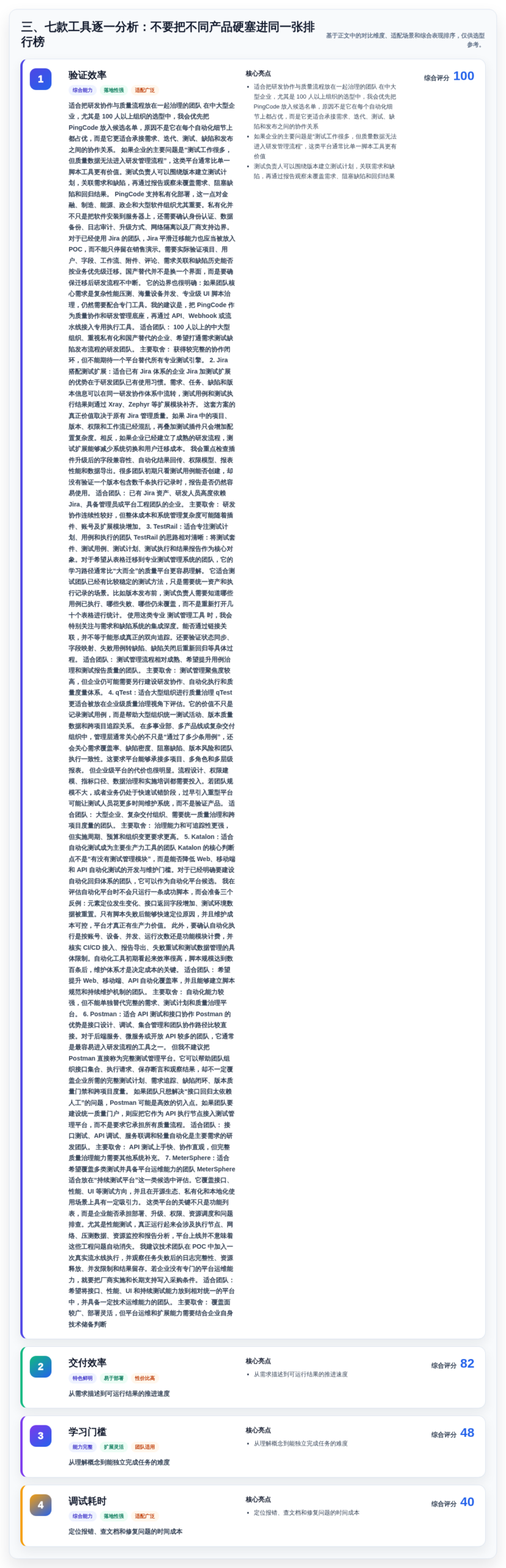 三、七款工具逐一分析:不要把不同产品硬塞进同一张排行榜