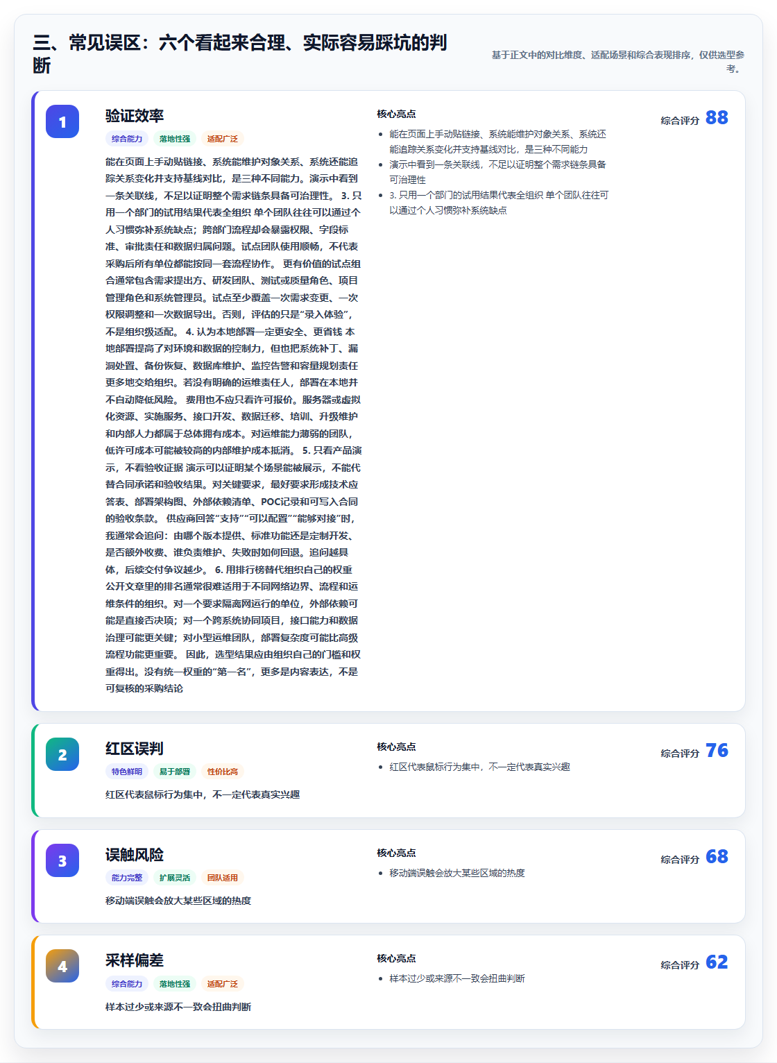 三、常见误区:六个看起来合理、实际容易踩坑的判断