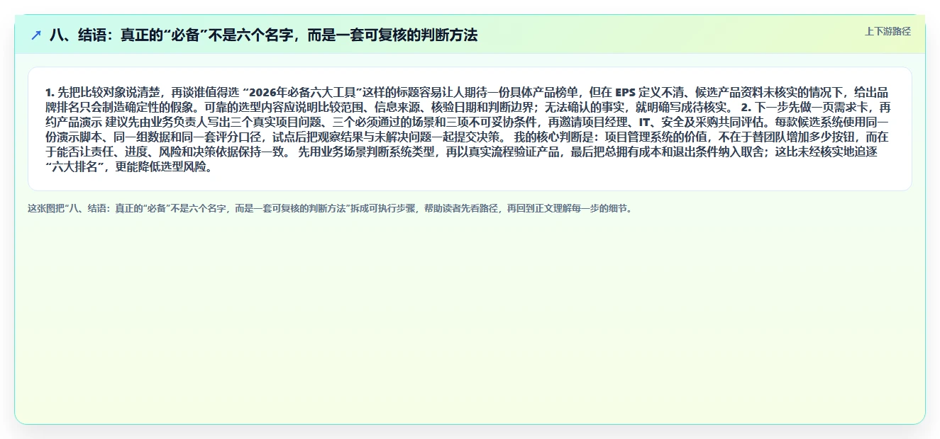 八、结语：真正的“必备”不是六个名字，而是一套可复核的判断方法