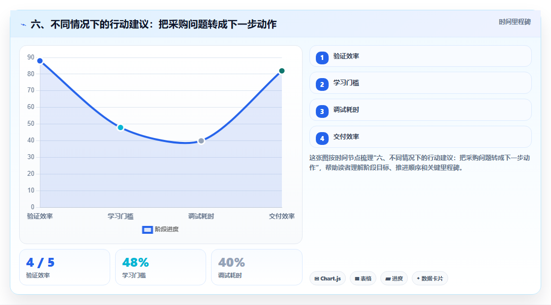 六、不同情况下的行动建议:把采购问题转成下一步动作