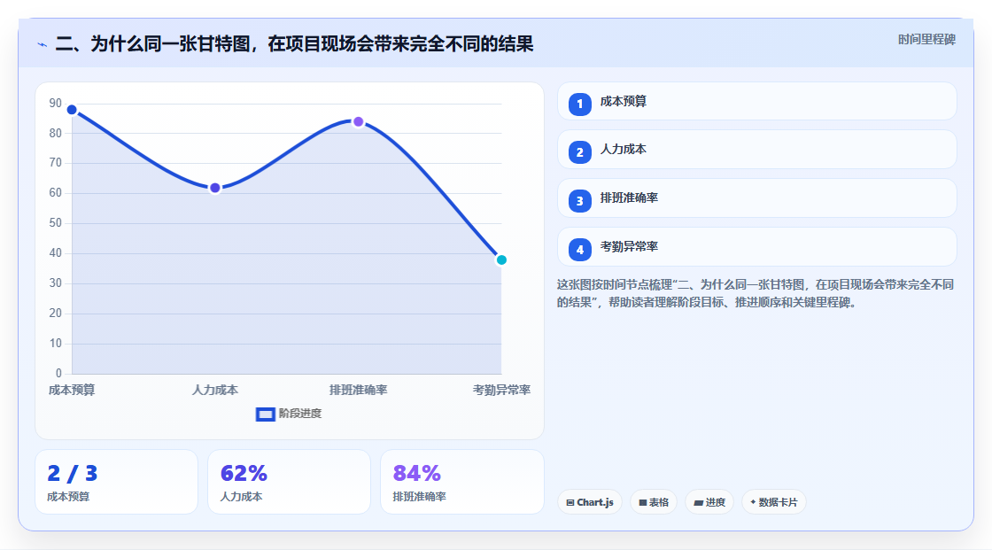 二、为什么同一张甘特图,在项目现场会带来完全不同的结果