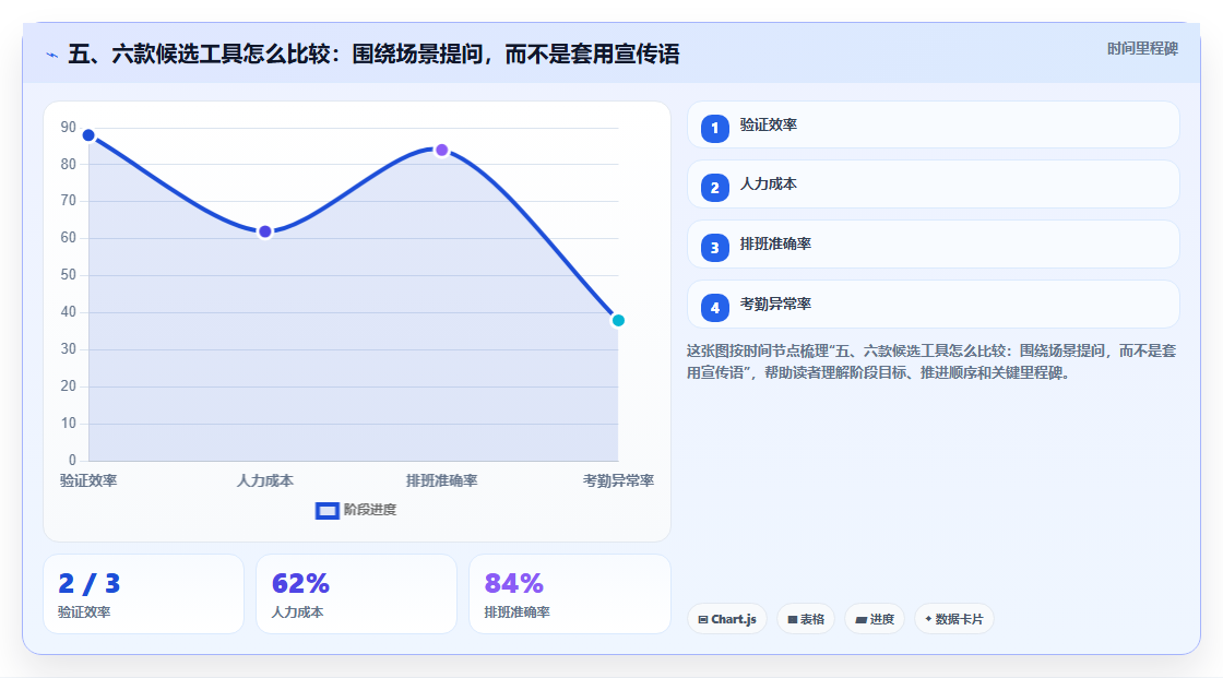 五、六款候选工具怎么比较:围绕场景提问,而不是套用宣传语