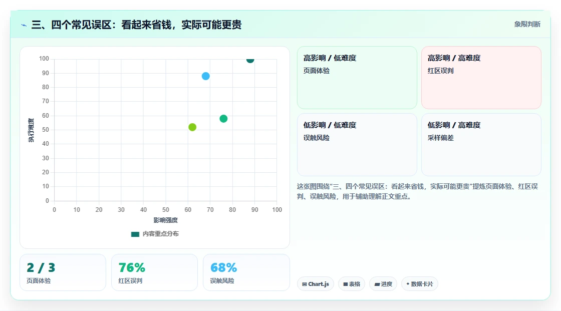 三、四个常见误区：看起来省钱，实际可能更贵