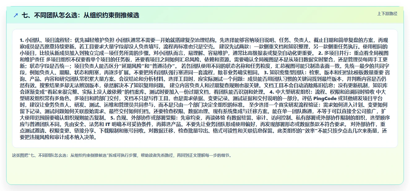 七、不同团队怎么选:从组织约束倒推候选
