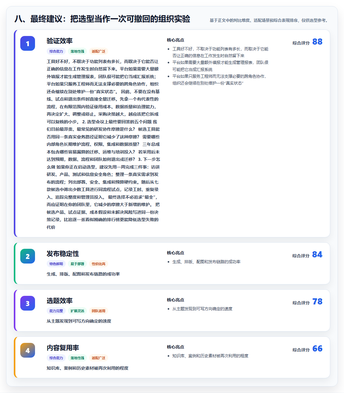 八、最终建议：把选型当作一次可撤回的组织实验