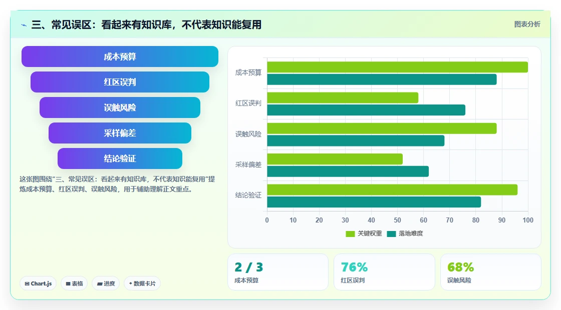 三、常见误区:看起来有知识库,不代表知识能复用