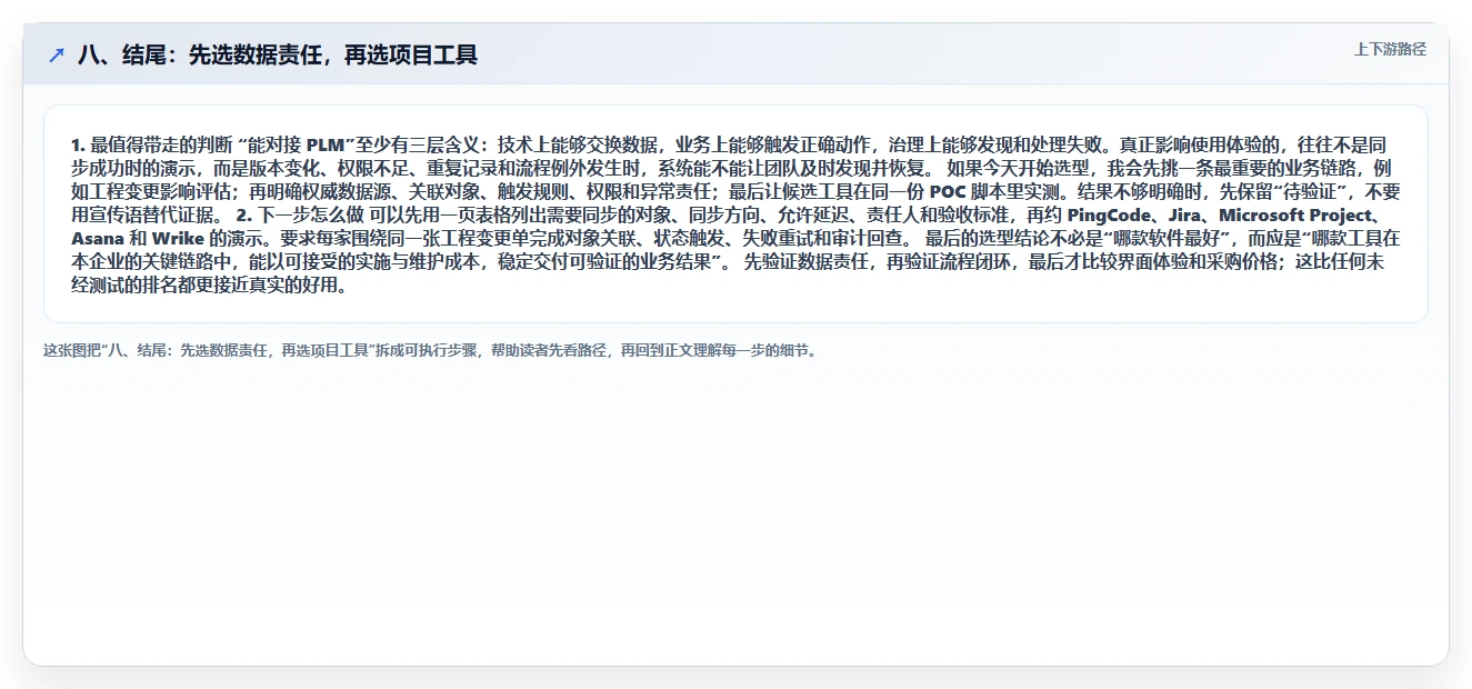 八、结尾:先选数据责任,再选项目工具