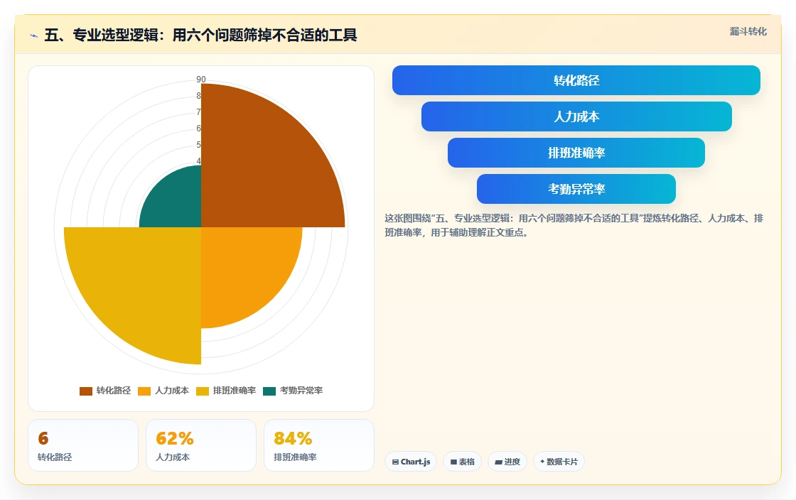五、专业选型逻辑:用六个问题筛掉不合适的工具