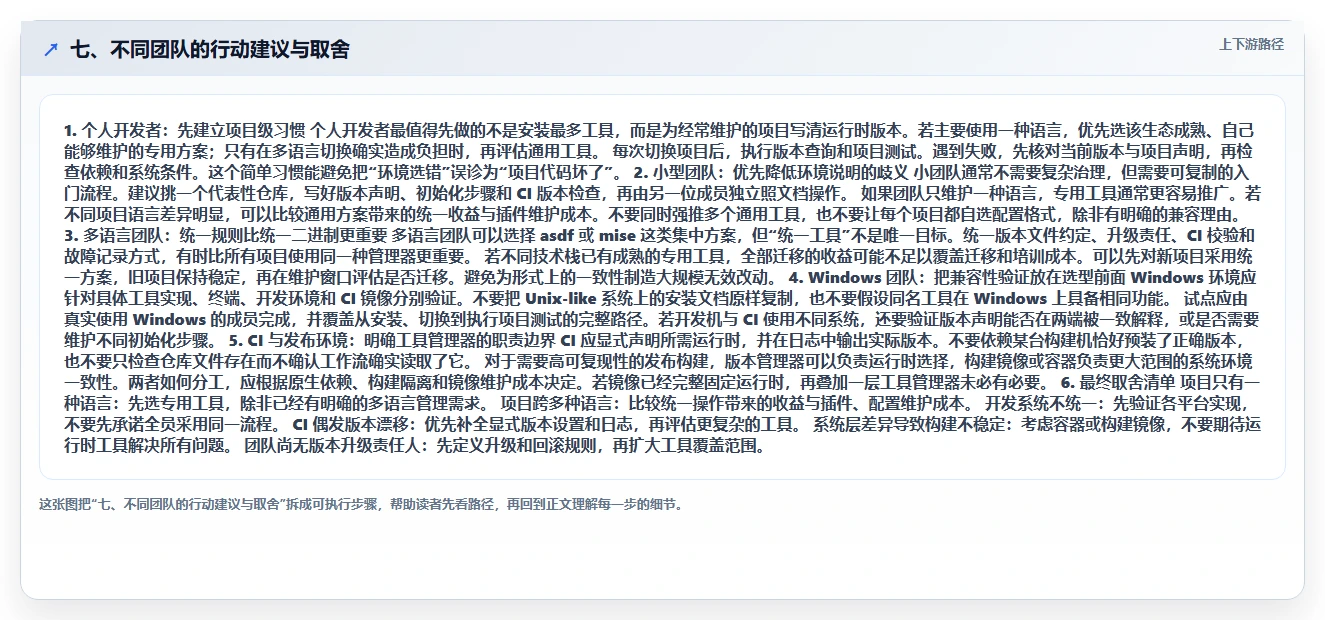 七、不同团队的行动建议与取舍