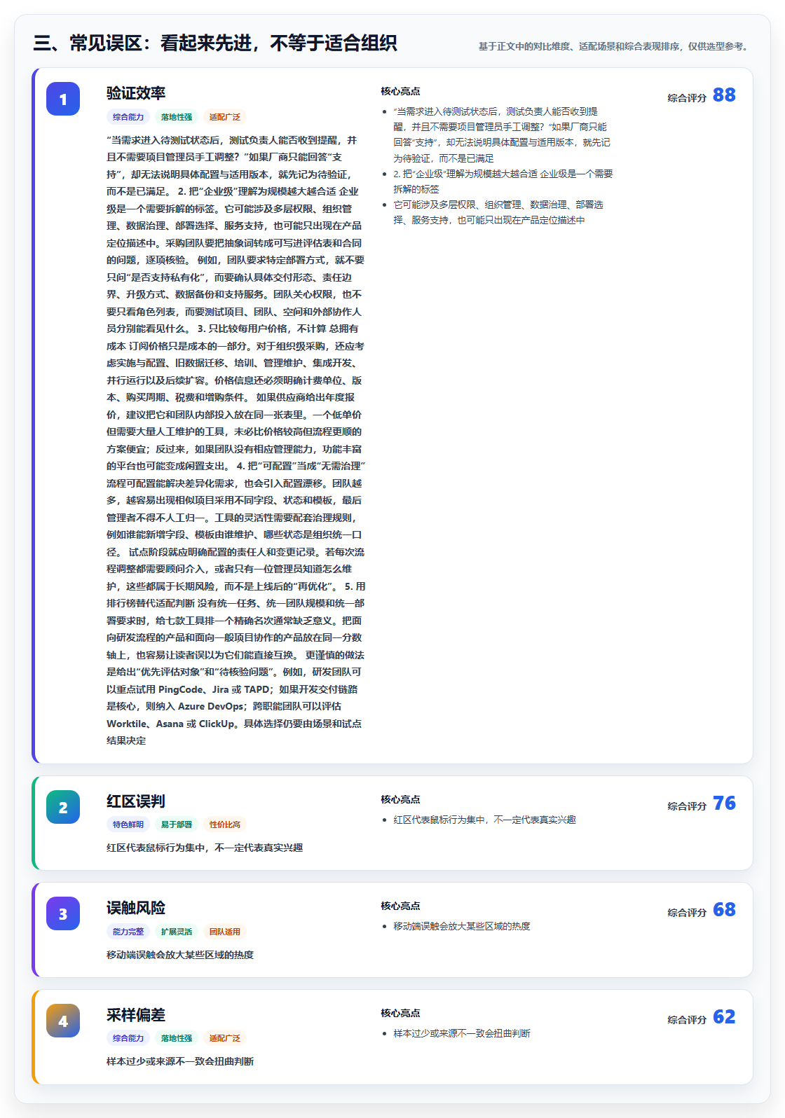 三、常见误区:看起来先进,不等于适合组织
