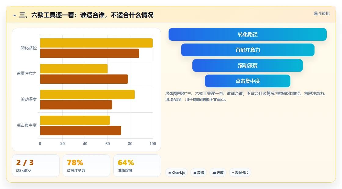 三、六款工具逐一看：谁适合谁，不适合什么情况