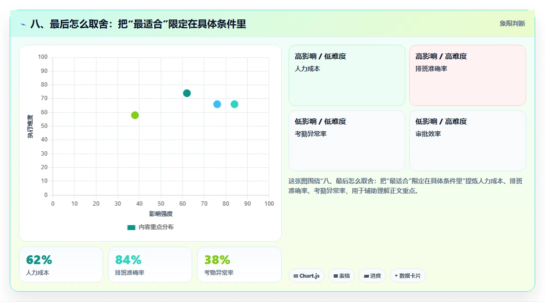 八、最后怎么取舍:把“最适合”限定在具体条件里