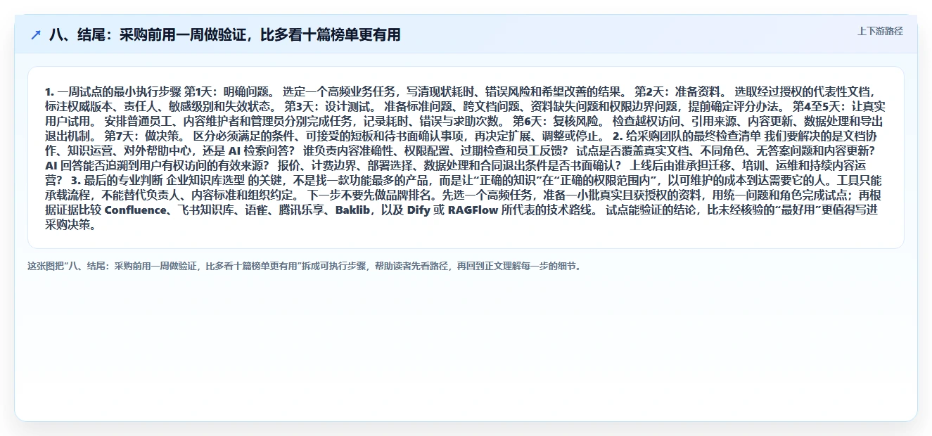 八、结尾:采购前用一周做验证,比多看十篇榜单更有用
